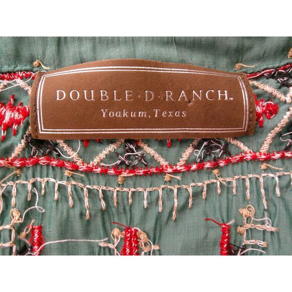 Double D Ranch Emerald Green Western Open Cardigan w/Kimono Sleeves Large - Picture 7 of 8